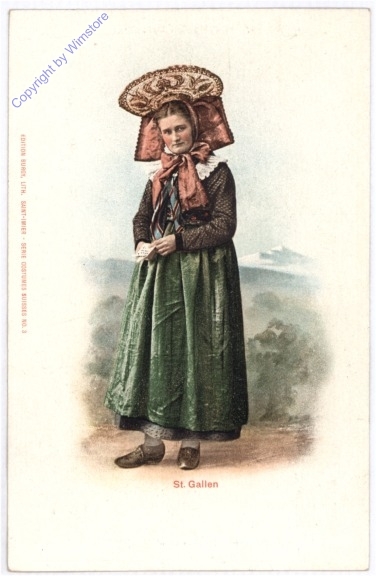 ak182422 Tracht aus St. Gallen