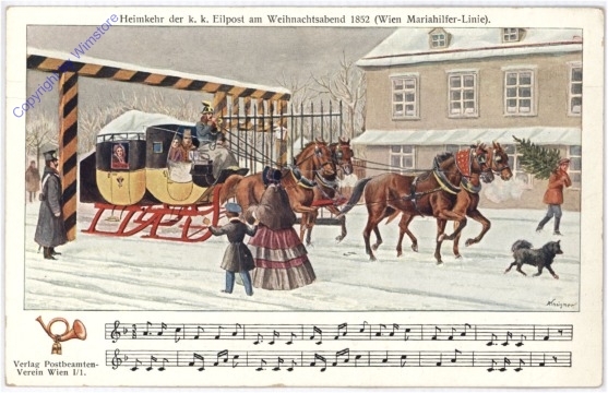 Heimkehr der k.k. Eilpost am Weihnachtsabend 1852
