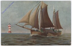 Marine-Galerie 263: Zweimastiger Weserkahn "Dorothea"
