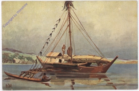 ak182837 Marine-Galerie 122: Boot mit Ausleger von den Marschallinseln