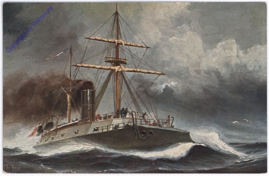 ak182844 Marine-Galerie 156: Franz. Panzerkanonenboot "Le Rochambeau"
