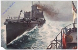 Marine-Galerie 199: S.M. Hochsee-Torpedoboote in voller Fahrt