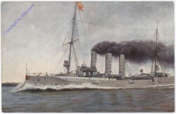 Marine-Galerie 182: S.M. kl. Kreuzer Hamburg