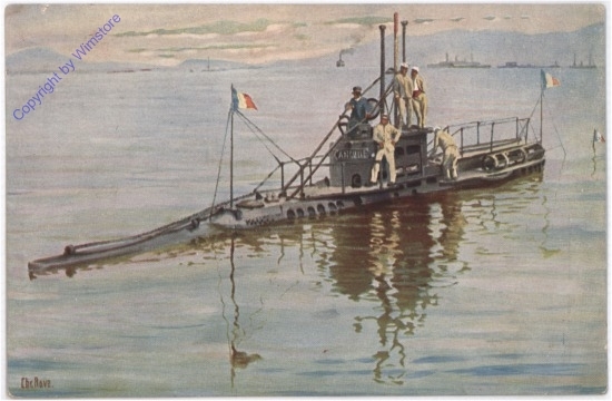 Marine-Galerie 189: Franz. Unterseeboot "Auguille"