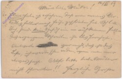 ak182899a Kartenbrief aus 1919