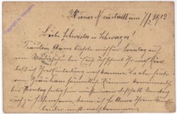 Kartenbrief aus 1913