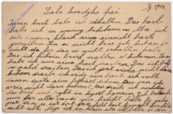 Kartenbrief aus 1916
