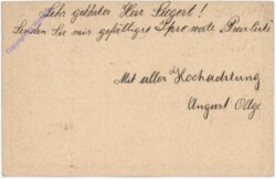 Kartenbrief aus 1916