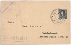 Kartenbrief aus 1925 - Mitgliedsbeitrag Alpenverein