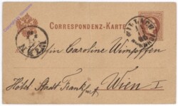 Kartenbrief aus 1880