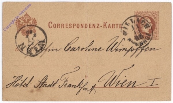 Kartenbrief aus 1880