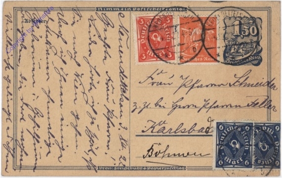ak182928 Kartenbrief aus 1922