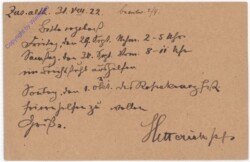 ak182934a Kartenbrief aus 1922
