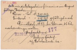ak182936a Kartenbrief aus 1925