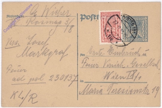 ak182937 Kartenbrief aus 1924