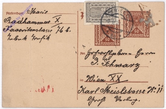 ak182941 Kartenbrief aus 1923