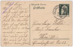Kartenbrief aus 1913