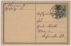 Kartenbrief aus 1910