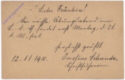 Kartenbrief aus 1910