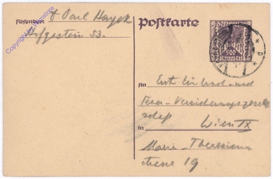 ak182964 Kartenbrief aus 1924