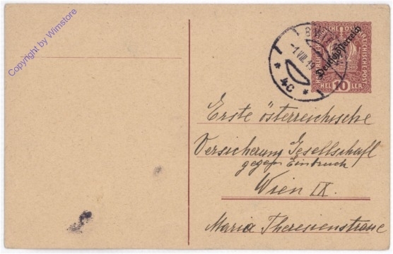 ak182983 Kartenbrief aus 1919