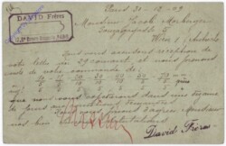 Kartenbrief aus 1909
