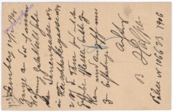 Kartenbrief aus 1906
