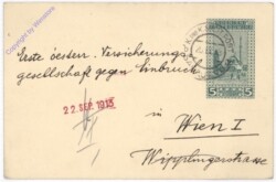 Kartenbrief aus 1913