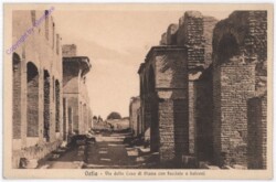 Ostia, Via della Casa di Diana con facciate a balconi