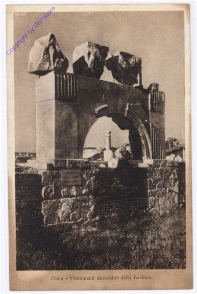 Ostia, Frammenti decorativi della Basilica