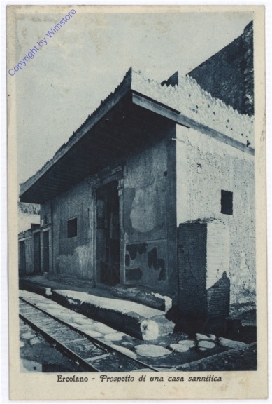 Ercolano, Prospetto di una casa sannitica