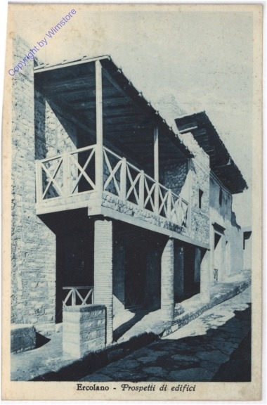 Ercolano, Prospetti di edifici
