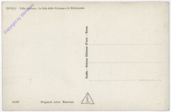 Tivoli, Villa Adriana, La Sala delle Colonne e le Biblioteche