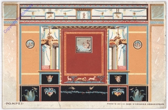 Pompei, Parte nella Casa d'Adrianna Abbandonata