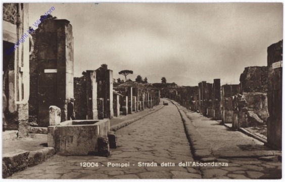 Pompei, Strada detta dell'Abbondanza