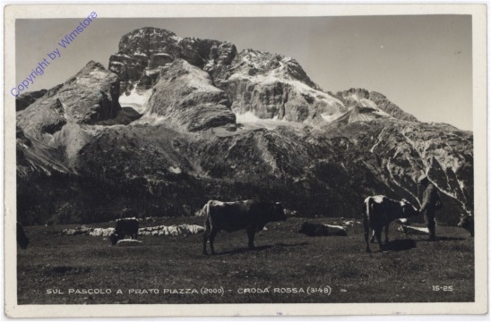 Croda Rossa, sul Pascolo a Prato Piazza