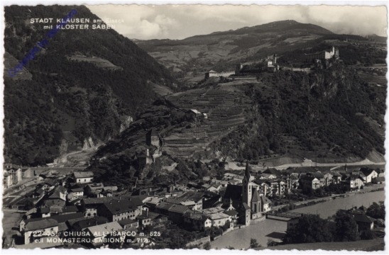 Stadt Klausen mit Kloster Säben