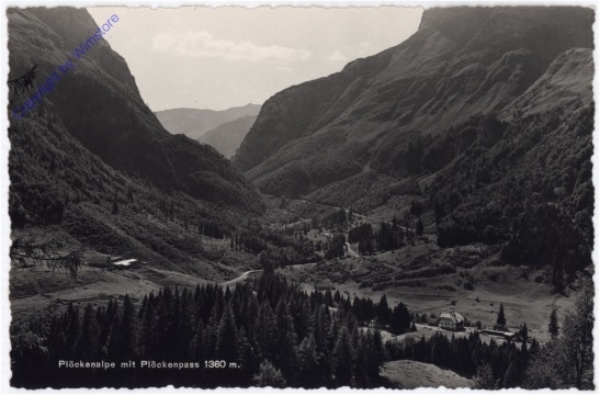 ak183259 Plöckenalpe, mit Plöckenpass