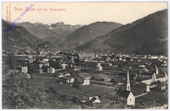 ak183263 Bolzano (Bozen), Gries, mit den Rosengarten