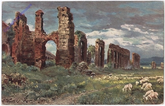 ak183407 Roma (Rom), Ruinen der antiken Aqua Claudia