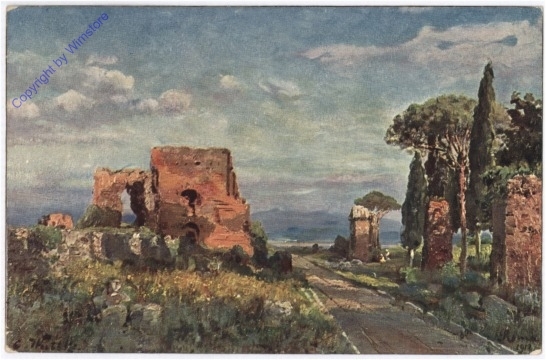 Roma (Rom), Abend auf der Via Appia