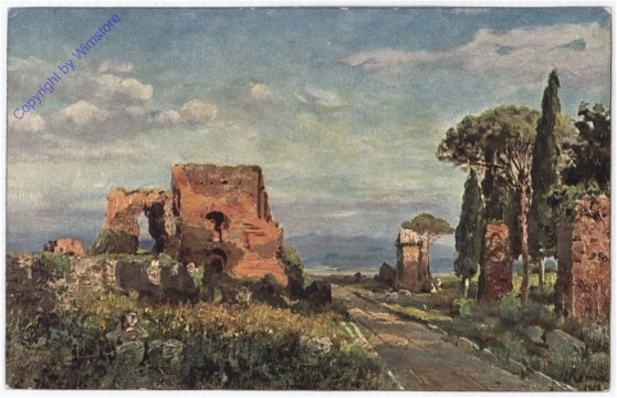 Roma (Rom), Abend auf der Via Appia