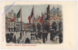 Venezia (Venedig), Piazza S. Marco con piccioni