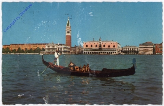 ak183702 Venezia (Venedig), Panorama e gondola