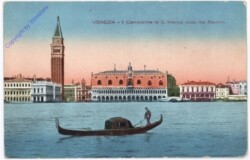 Venezia (Venedig), Il Campanile di S. Marco visto dal Bacino
