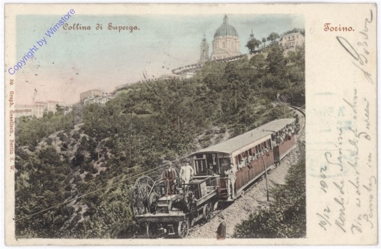 Eisenbahnstrecke - Collina di Superga