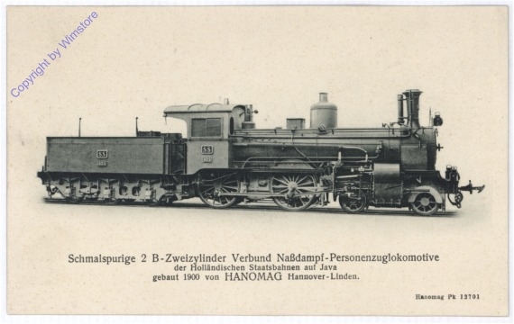 ak183741 Schmalspurige 2 B-Zweizylinder Verbund Naßdampf-Personenzuglokomotive