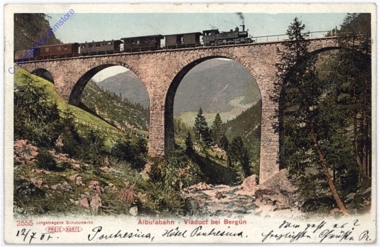 Albulabahn - Viaduct bei Bergün