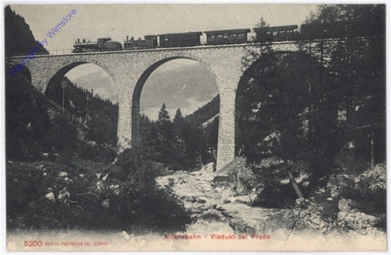 Albulabahn - Viadukt bei Preda