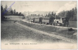Uetlibergbahn - Gr. Kurve u. Berneralpen